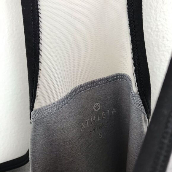 Athleta‎ gray chi mesh tank racer back - Picture 2 of 4